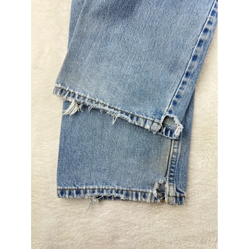 Levis Jeans Mens 505 Regular Fit W29 L30 Blue Denim Straight Leg 100% Cotton